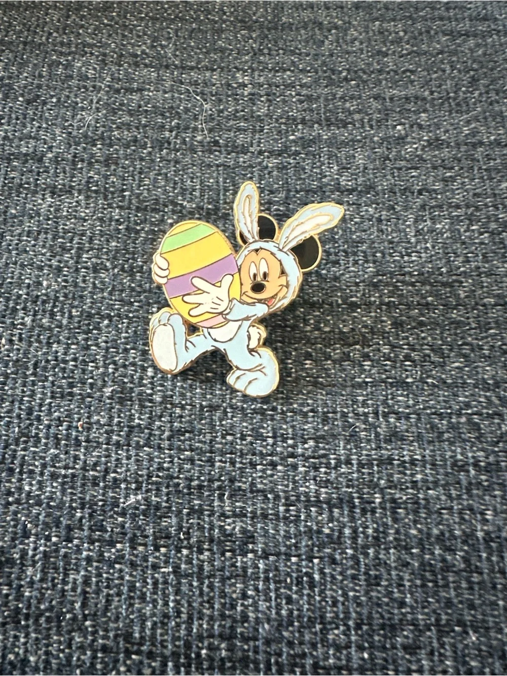 Walt Disney World Disney Mickey‎ Bunny Costume Enamel 2008 Pin - Light Blue